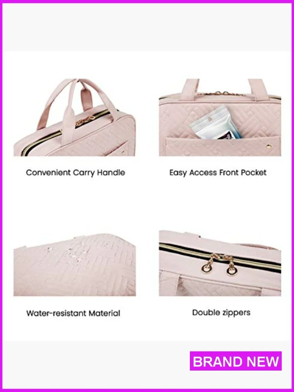 Hanging Toiletry Bag Travel Organizer Cosmetic Case Makeup Shampoo Accessories